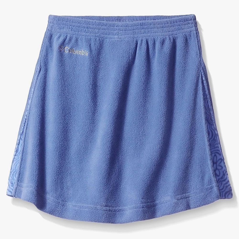 NWT Columbia Girl’s Youth Glacial‎ Fleece Skirt in Blue Bluebell Roses Medium